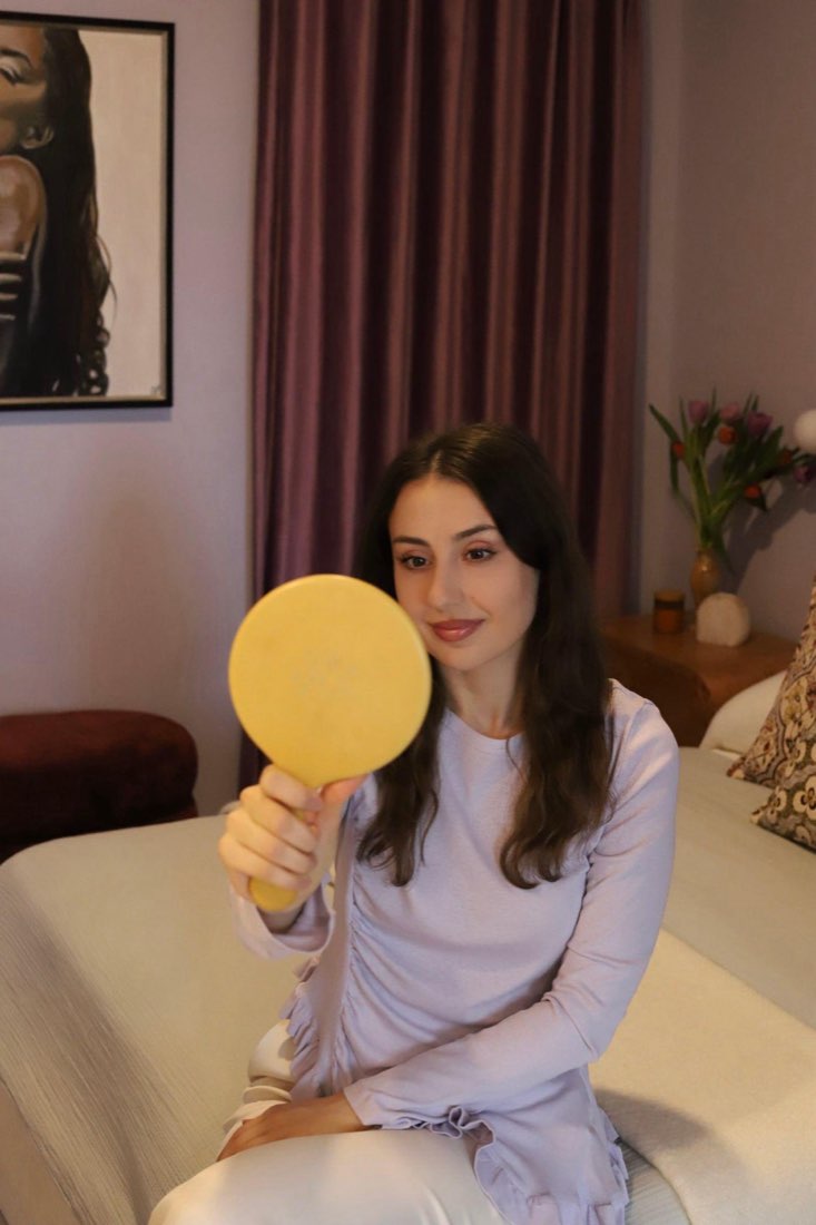 Interior designer Daniela Alilovic in her bedroom