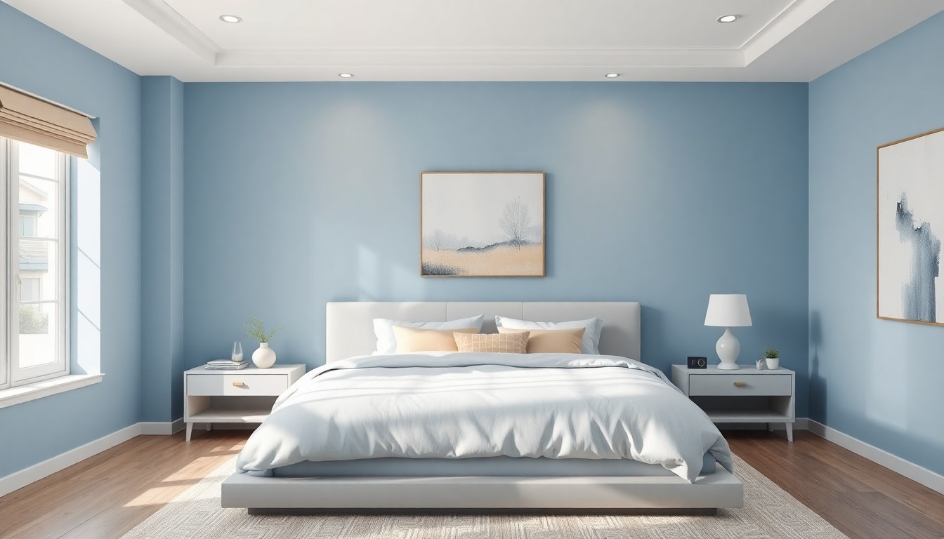Color harmony examples showing monochromatic, analogous, and complementary color schemes in bedroom interior design