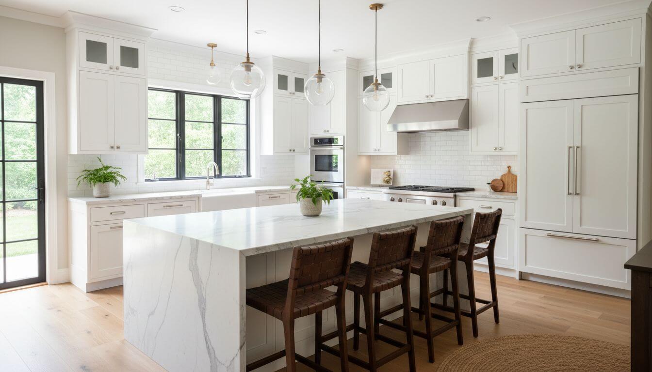 Beautiful AI-designed kitchen remodel showing modern updates and smart design choices