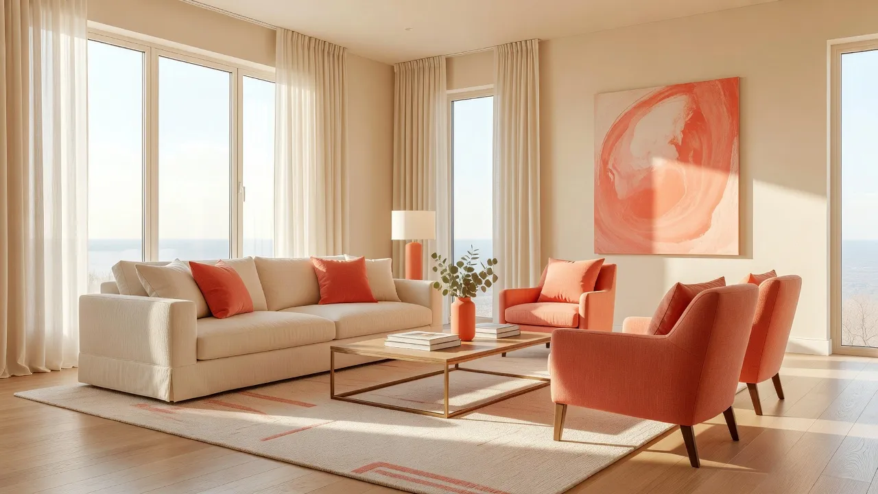 明るいリビングルームを3DフロアプランのレンダリングとフォトリアルなAIリデザインの両方で示したスプリット画像。DecorAI vs Homestyler比較を表す