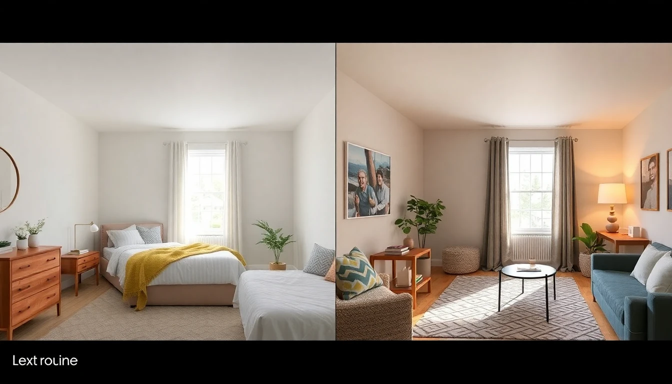 AI interior design budget bedroom before-and-after showing affordable room decor AI upgrades
